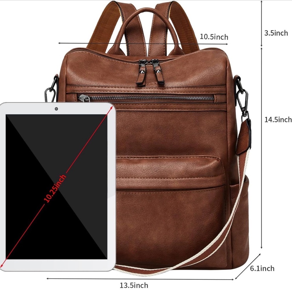 Women’s Multipurpose Backpack Purse - Picture 2 of 3